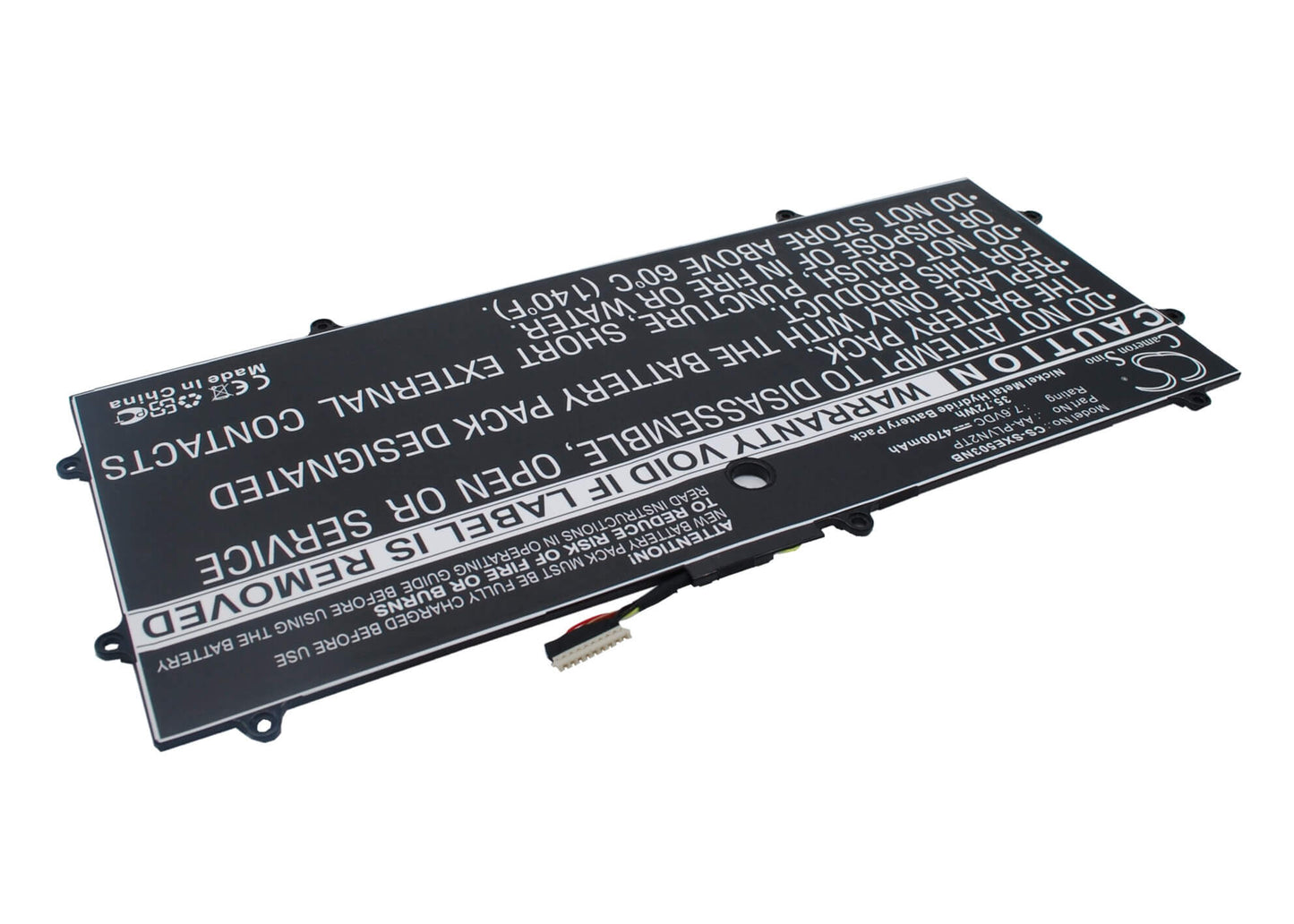 7.6V, 4700mAh, Li-Polymer Battery fits Samsung, Chromebook 2 13.3", Xe503c32, 35.72Wh