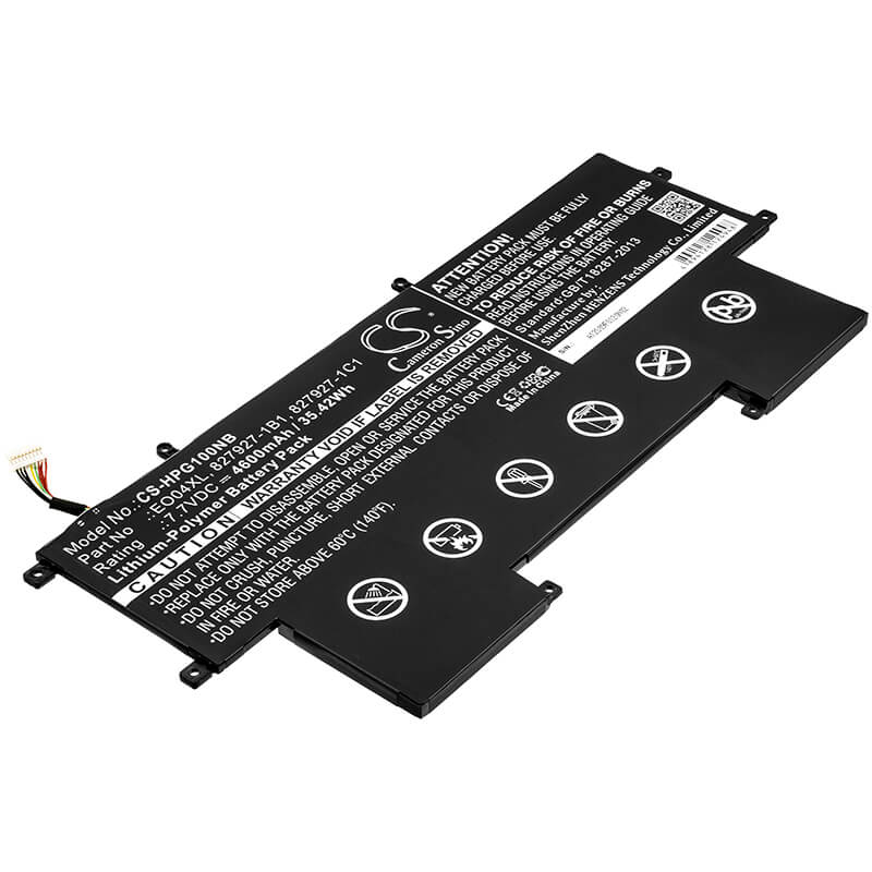7.7V, 4600mAh, Li-Polymer Battery fits Hp, Elitebook Folio G1, Elitebook Folio G1 1en92es, 35.42Wh