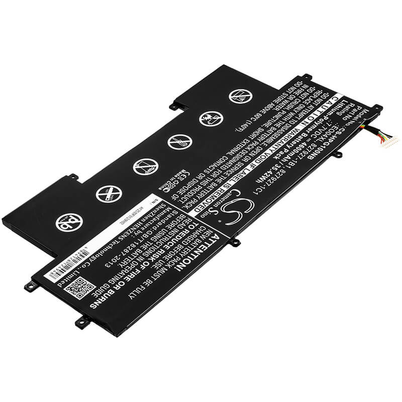 7.7V, 4600mAh, Li-Polymer Battery fits Hp, Elitebook Folio G1, Elitebook Folio G1 1en92es, 35.42Wh