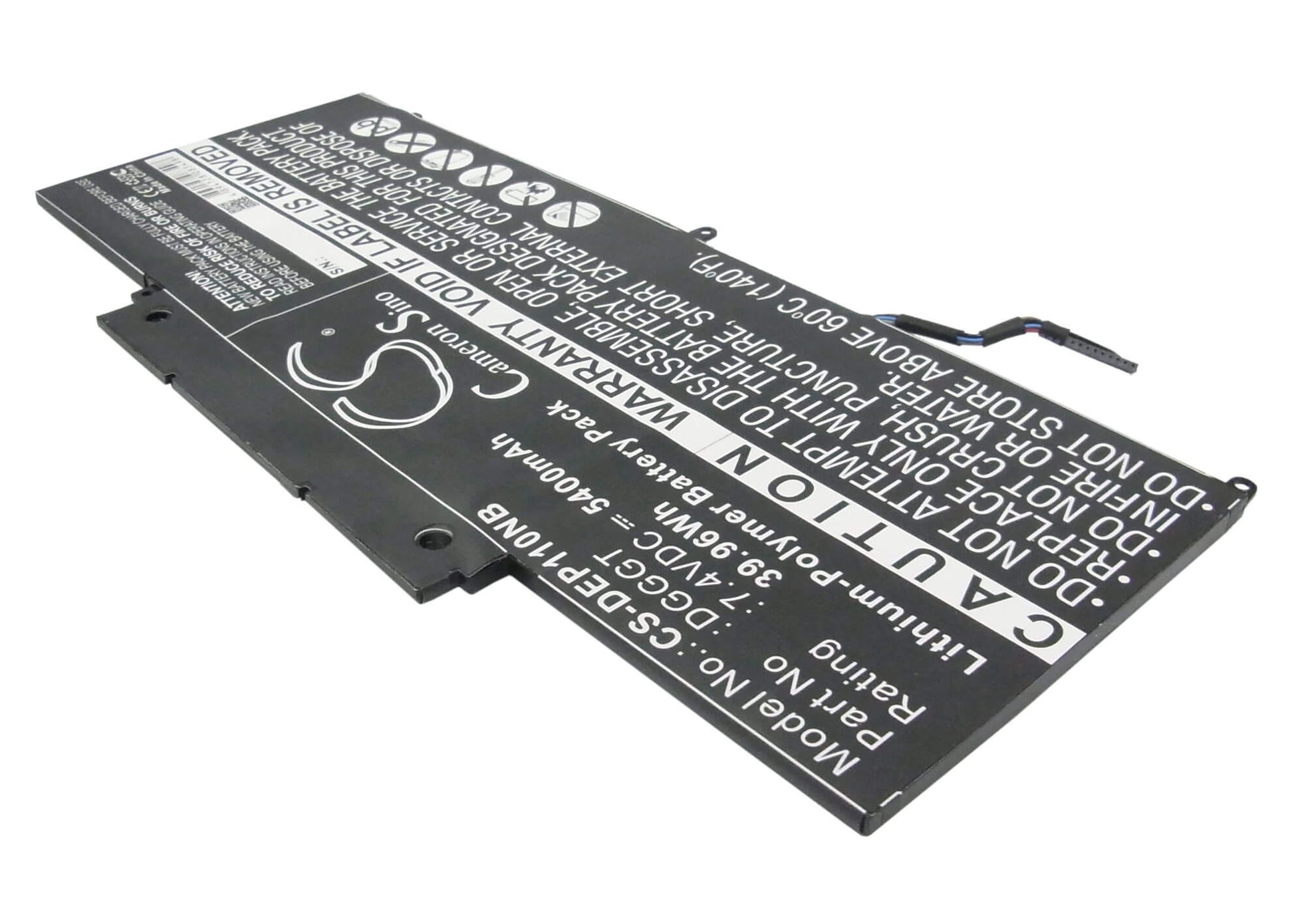 7.4V, 5400mAh, Li-Polymer Battery fits Dell, Xps 11, Xps11-1308t, 39.96Wh