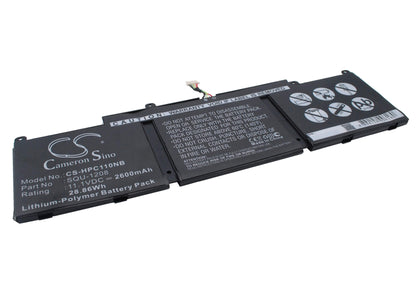 11.1V, 2600mAh, Li-Polymer Battery fits Hp, Chromebook 11, Chromebook 11 2000, 28.86Wh