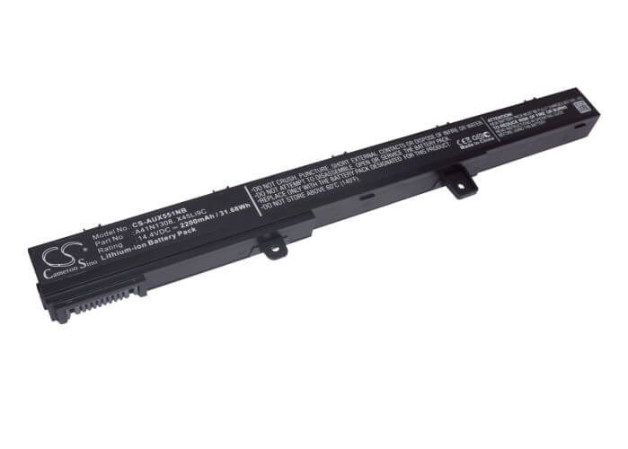 14.4V, 2200mAh, Li-ion Battery fits Asus, 90nb0341-m00910, A41, 31.68Wh