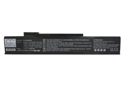 14.8V, 4400mAh, Li-ion Battery fits Gateway, 6000, 6010gz, 65.12Wh