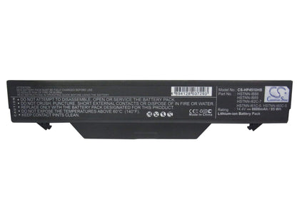 14.4V, 6600mAh, Li-ion Battery fits Hp, Probook 4510s, Probook 4510s/ct, 95.04Wh