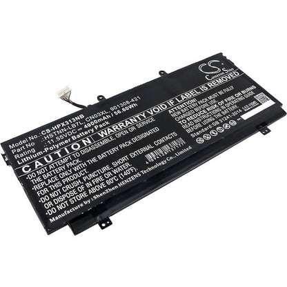 11.55V, 4900mAh, Li-Polymer Battery fits Hp, Envy 13-ab000, Envy 13-ab000na, 56.595Wh