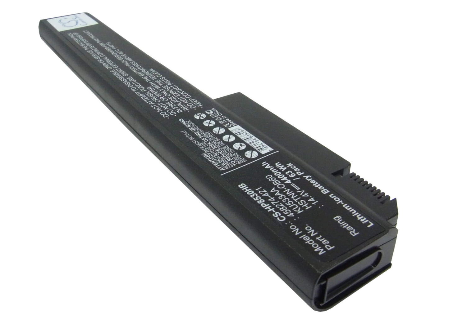 14.4V, 4400mAh, Li-ion Battery fits Hp, Elitebook 8530p, Elitebook 8530w, 63.36Wh