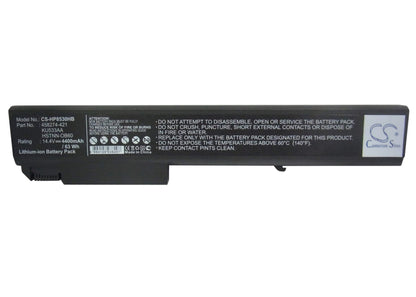 14.4V, 4400mAh, Li-ion Battery fits Hp, Elitebook 8530p, Elitebook 8530w, 63.36Wh