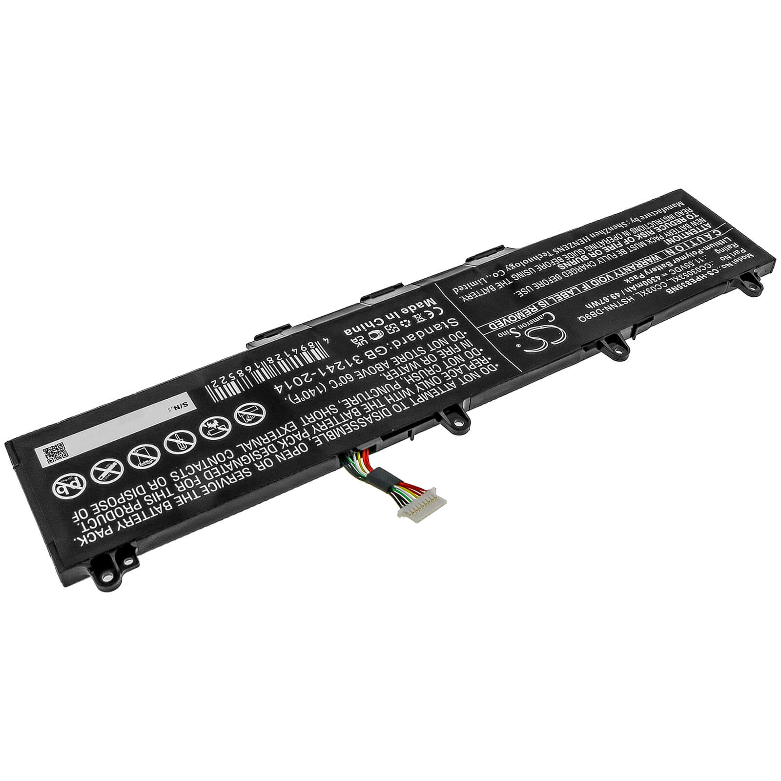 11.55V, 4300mAh, Li-Polymer Battery fits Hp, Elitebook 830 G7, Elitebook 835 G7 23y57ea, 49.665Wh