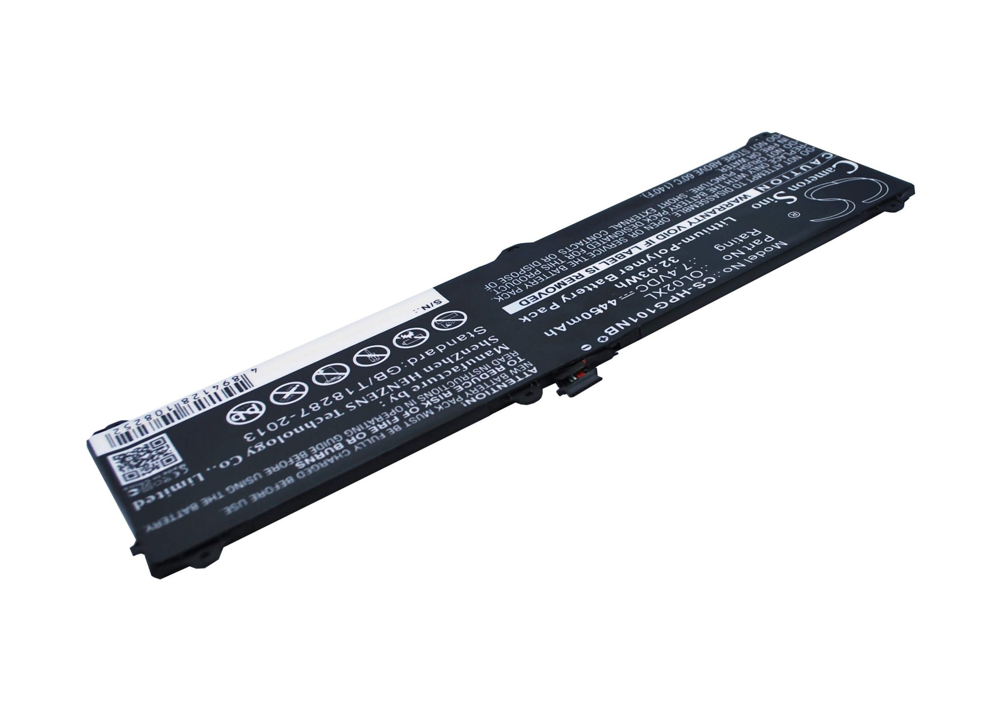 7.4V, 4450mAh, Li-Polymer Battery fits Hp, Elite X2 1011 G1, Elite X2 1011 G1(j8w02av), 32.93Wh