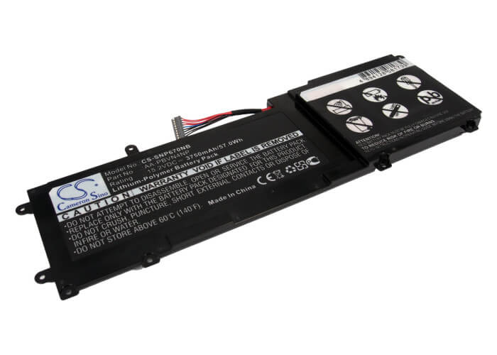 15.2V, 3750mAh, Li-Polymer Battery fits Samsung, Ativ Book 6, Np670z5e, 57Wh