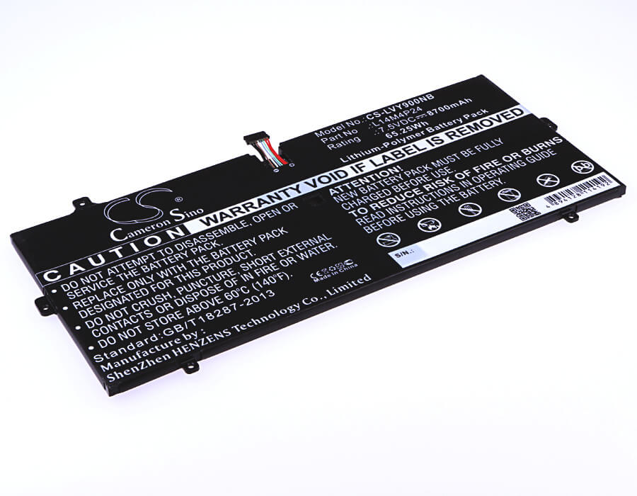 7.5V, 8700mAh, Li-Polymer Battery fits Lenovo, Yoga 4 Pro, Yoga 4 Pro(yoga900), 65.25Wh