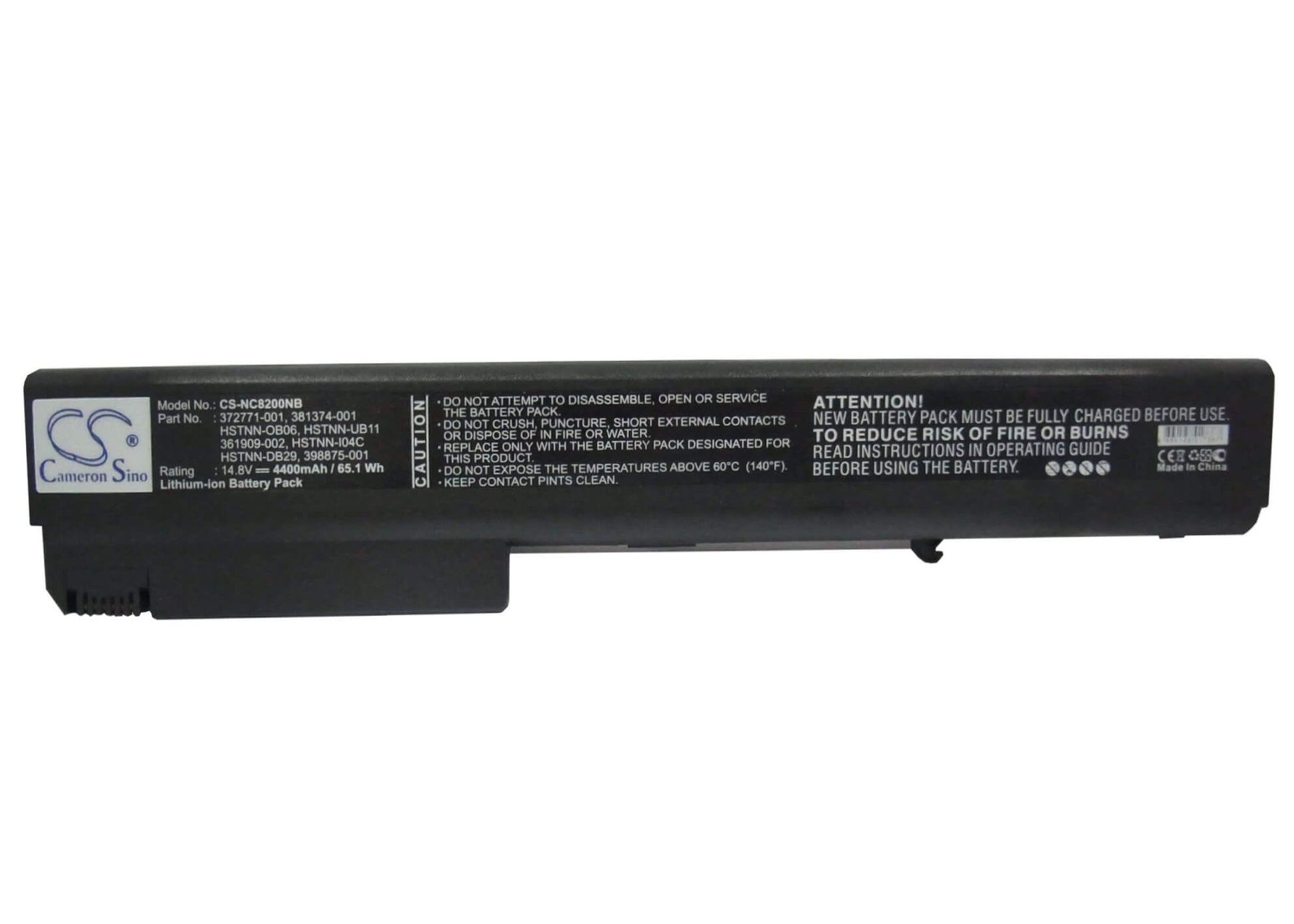 14.8V, 4400mAh, Li-ion Battery fits Hp, Business Notebook 6720t, Business Notebook 7400, 65.12Wh