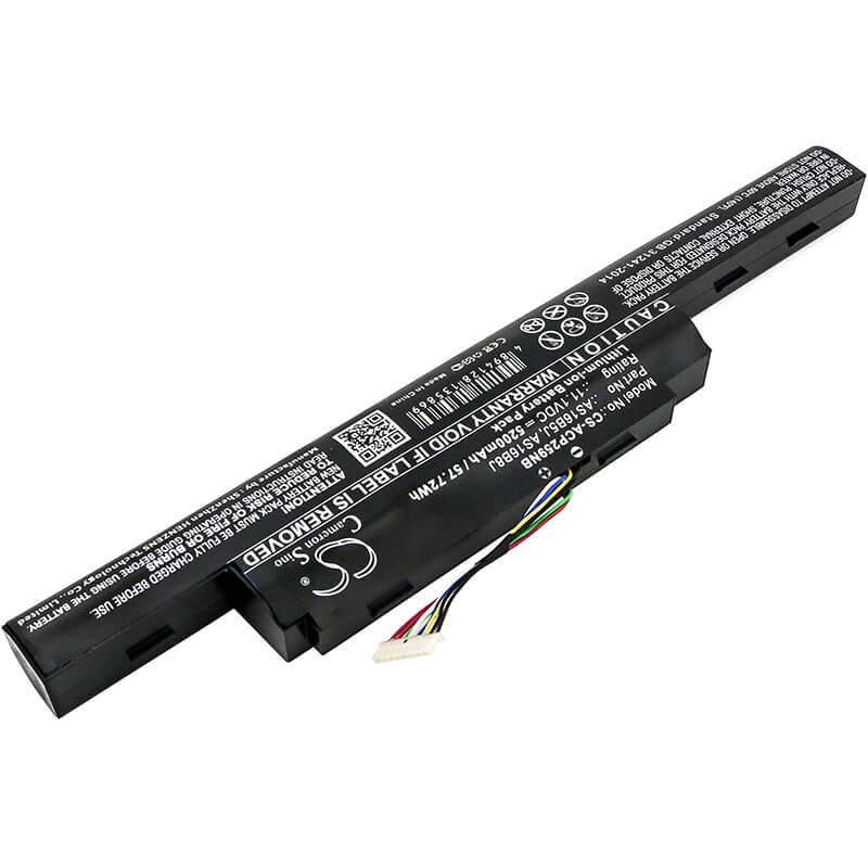 11.1V, 5200mAh, Li-ion Battery fits Acer, Aspire 575g-53vg, Aspire E15 E5-575-33bm, 57.72Wh