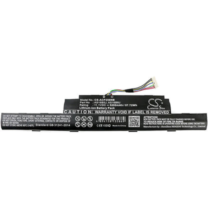 11.1V, 5200mAh, Li-ion Battery fits Acer, Aspire 575g-53vg, Aspire E15 E5-575-33bm, 57.72Wh