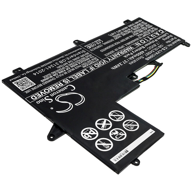 7.6V, 4900mAh, Li-Polymer Battery fits Lenovo, Air 12, Xiaoxin Air 12, 37.24Wh