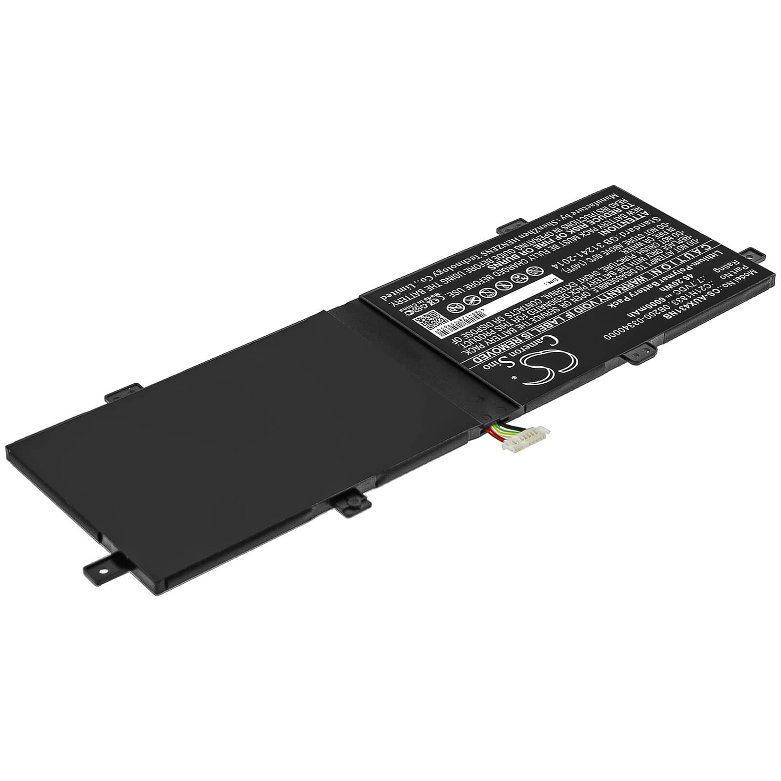7.7V, 6000mAh, Li-Polymer Battery fits Asus, Bx431fa, Bx431fb, 46.2Wh