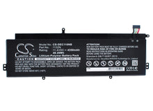 11.4V, 4350mAh, Li-Polymer Battery fits Dell, Chromebook 11, 49.59Wh