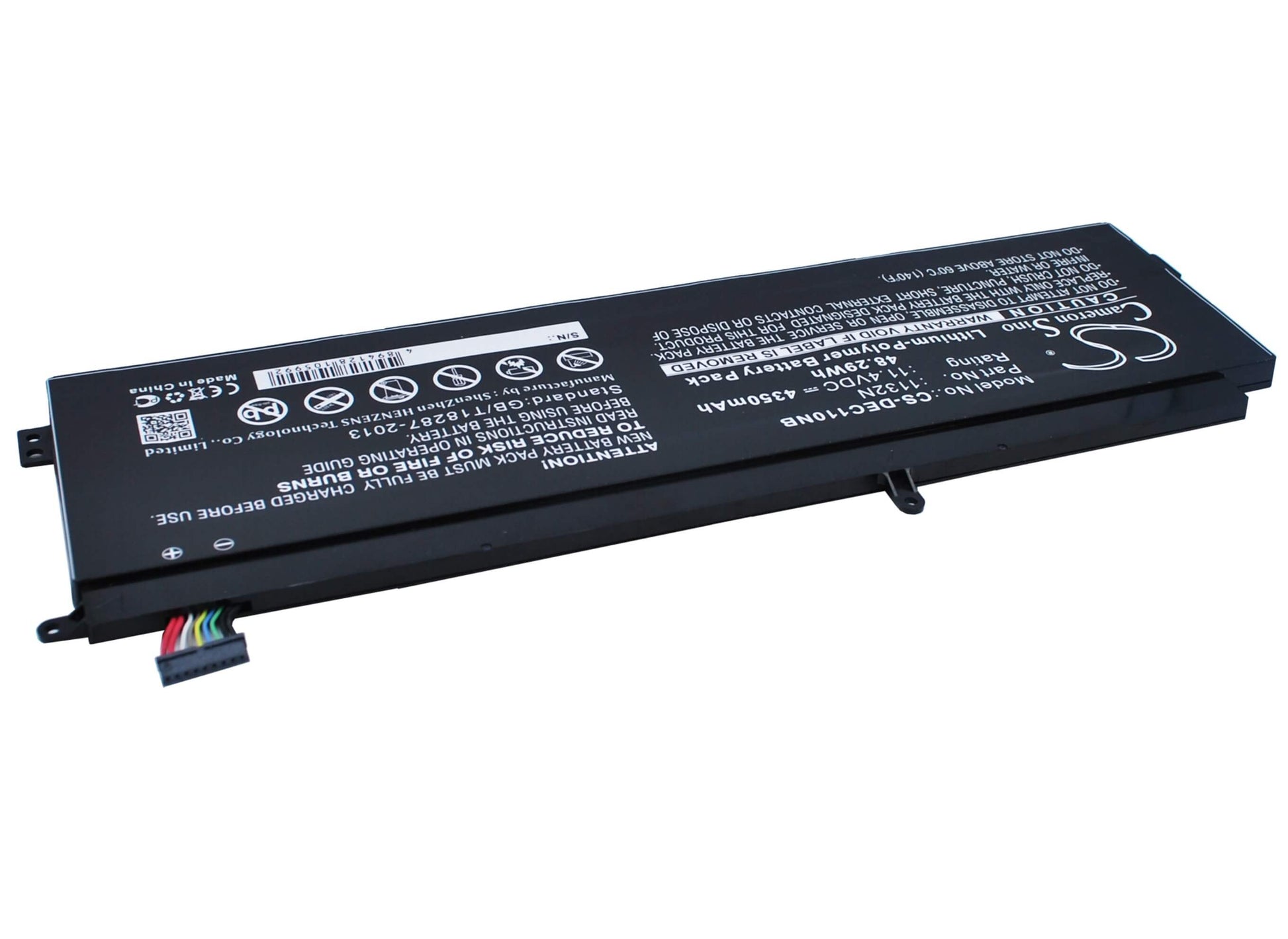 11.4V, 4350mAh, Li-Polymer Battery fits Dell, Chromebook 11, 49.59Wh