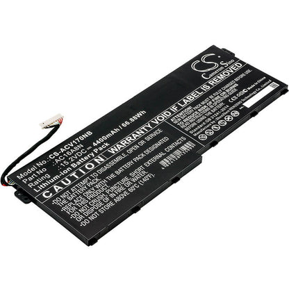 15.2V, 4400mAh, Li-ion Battery fits Acer, Aspire V17 Nitro, Aspire V17 Nitro Be, 66.88Wh