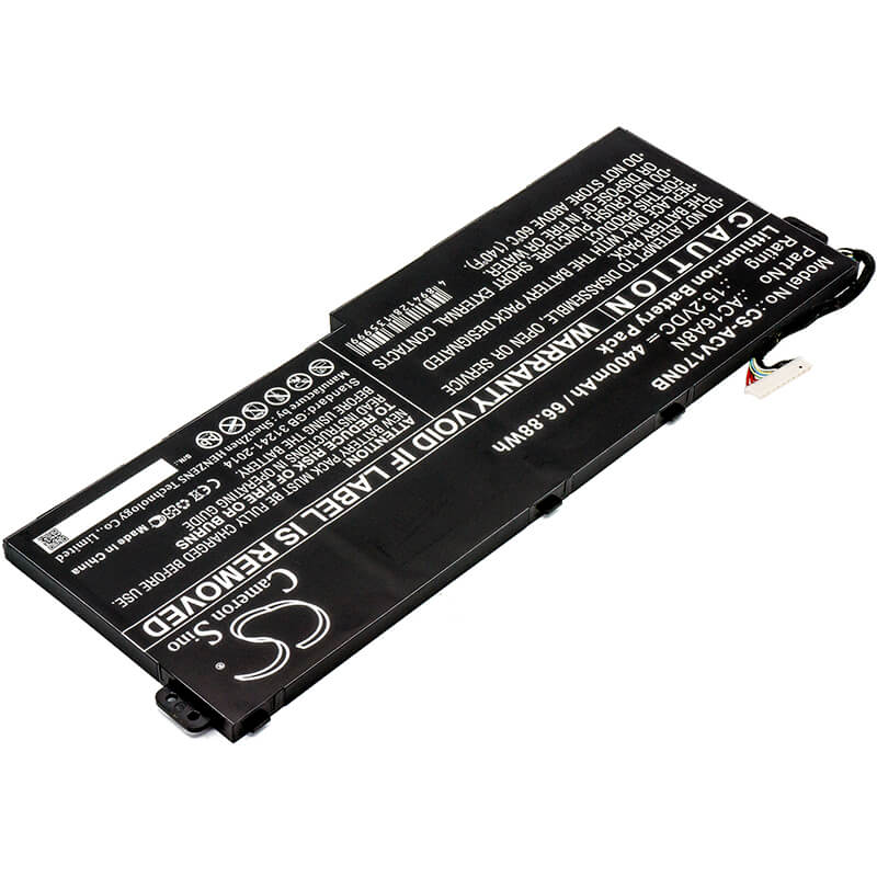 15.2V, 4400mAh, Li-ion Battery fits Acer, Aspire V17 Nitro, Aspire V17 Nitro Be, 66.88Wh