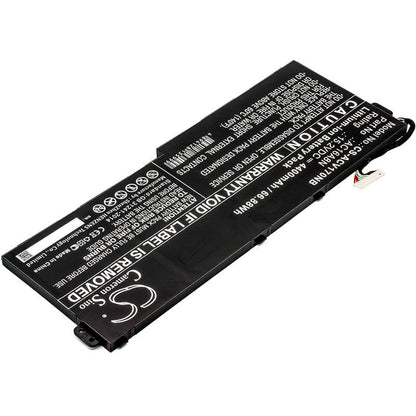 15.2V, 4400mAh, Li-ion Battery fits Acer, Aspire V17 Nitro, Aspire V17 Nitro Be, 66.88Wh