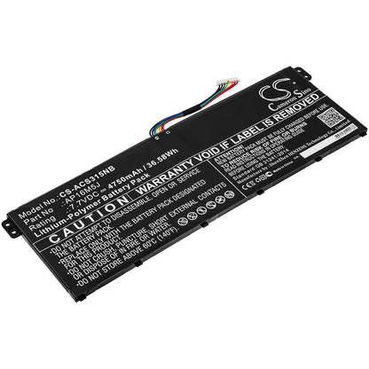 7.7V, 4750mAh, Li-Polymer Battery fits Acer, A314-32-c52q, A315-21-289h, 36.575Wh