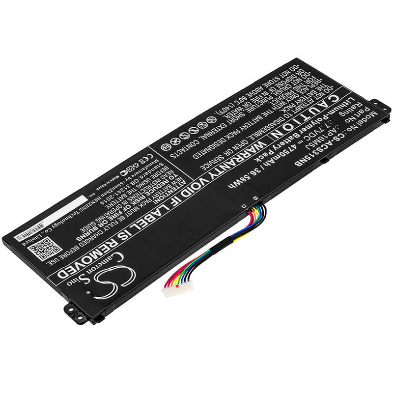7.7V, 4750mAh, Li-Polymer Battery fits Acer, A314-32-c52q, A315-21-289h, 36.575Wh