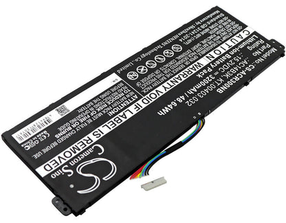 15.2V, 3200mAh, Li-ion Battery fits Acer, Aspire Es15, Aspire Es1-572, 48.64Wh