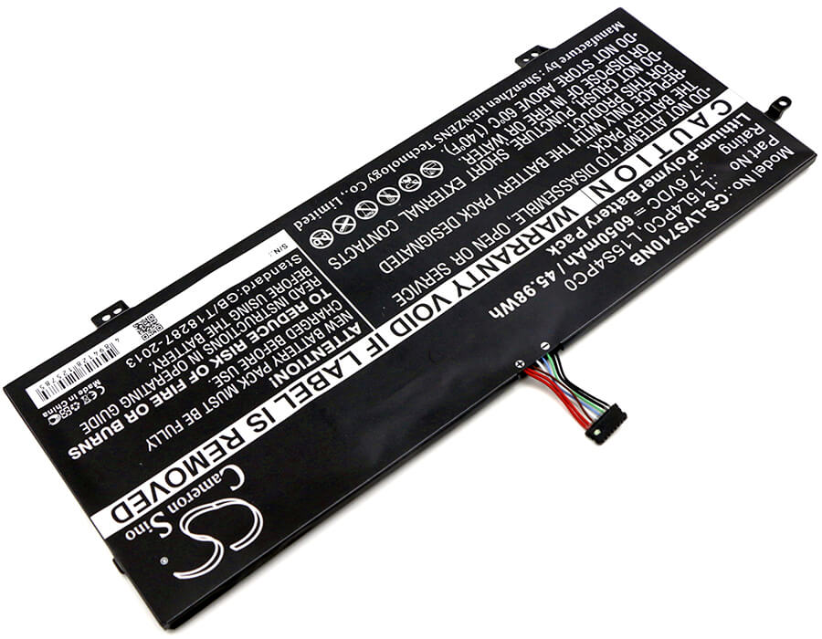 7.6V, 6050mAh, Li-Polymer Battery fits Lenovo, 710s-13(i3-6006u/4gb/128gb), 710s-13(i3-6100u/4gb/128gb), 45.98Wh