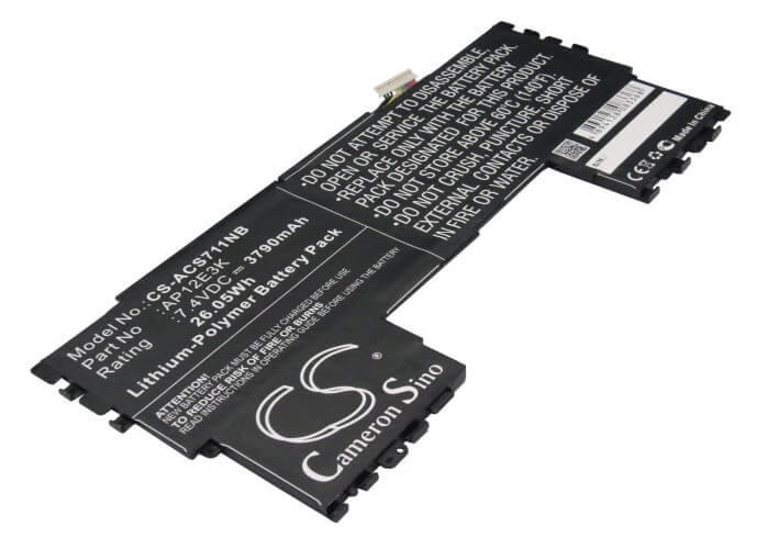 7.4V, 3790mAh, Li-Polymer Battery fits Acer, Aspire Aspire S7 11", Aspire S7 Ultrabook Ips, 28.046Wh