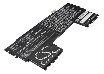 7.4V, 3790mAh, Li-Polymer Battery fits Acer, Aspire Aspire S7 11", Aspire S7 Ultrabook Ips, 28.046Wh