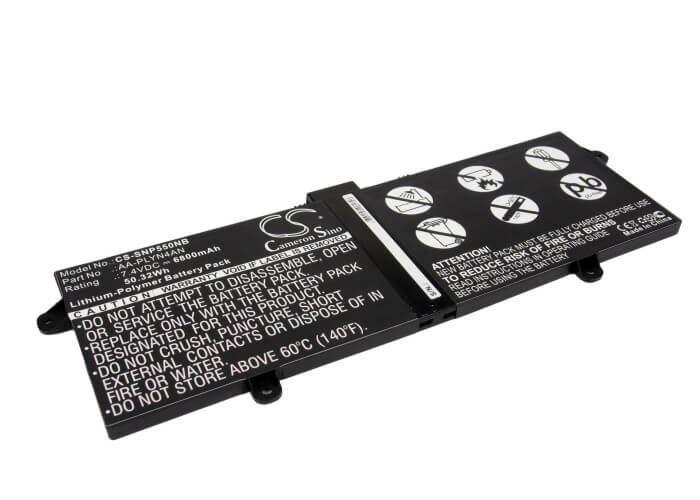 7.4V, 6800mAh, Li-Polymer Battery fits Samsung, Chromebook 550c, Xe550c22, 50.32Wh