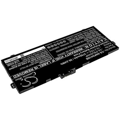 15.2V, 3700mAh, Li-Polymer Battery fits Samsung, Ativ Book 9 Pro, Np940z5j, 56.24Wh