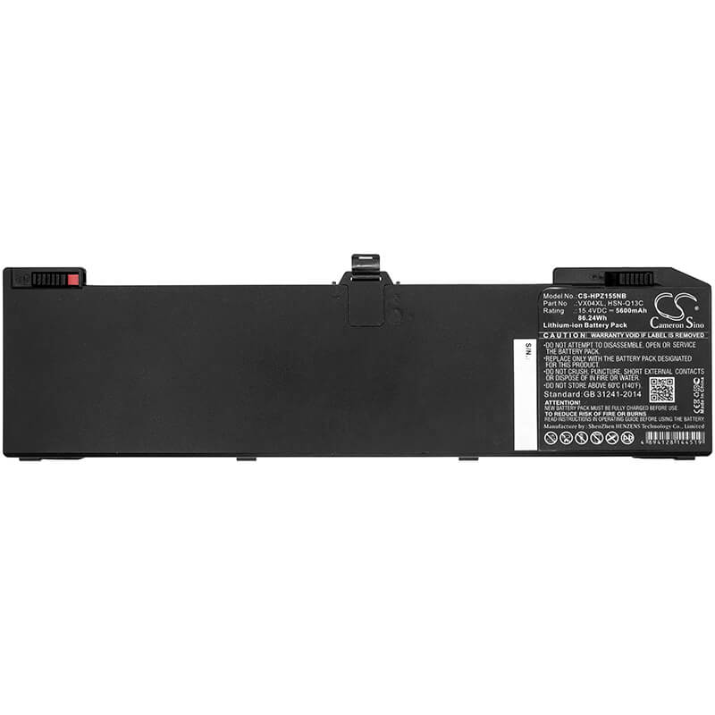 15.4V, 5600mAh, Li-ion Battery fits Hp, Zbook 15 G5, Zbook 15 G5 2yw99av, 86.24Wh