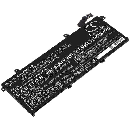 11.52V, 4250mAh, Li-Polymer Battery fits Lenovo, Thinkpad P43s, Thinkpad P43s-20rh001fge, 48.96Wh
