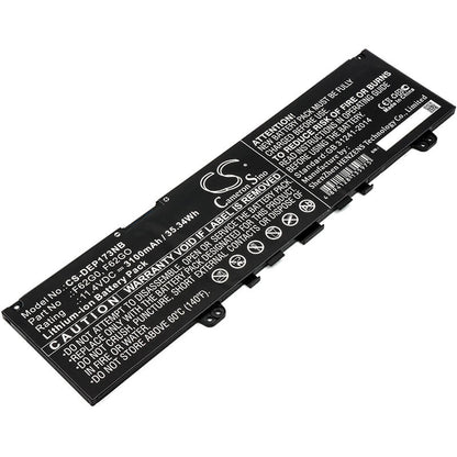 11.4V, 3100mAh, Li-ion Battery fits Dell, Ins 13-5370-d1305p, Ins 13-5370-d1505s, 35.34Wh