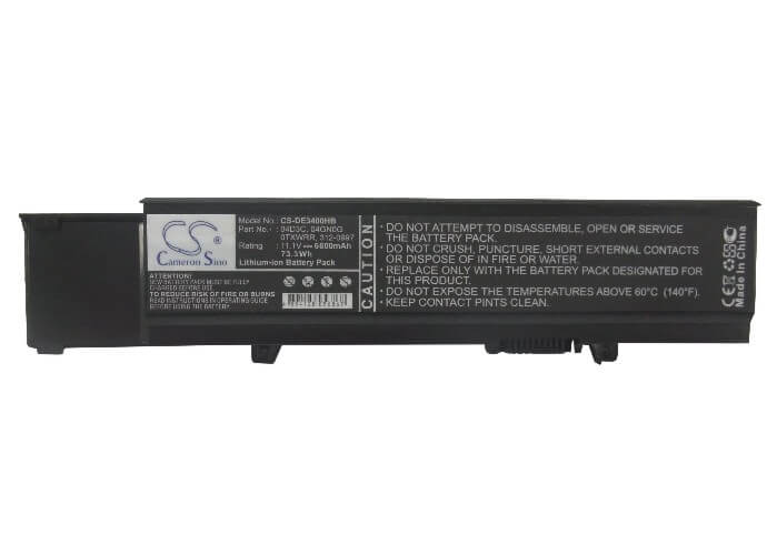 11.1V, 6600mAh, Li-ion Battery fits Dell, Vostro 3400, Vostro 3500, 73.26Wh