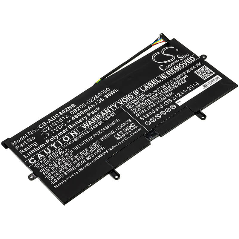 7.7V, 4800mAh, Li-Polymer Battery fits Asus, C302ca, C302ca-0041a6y30, 36.96Wh