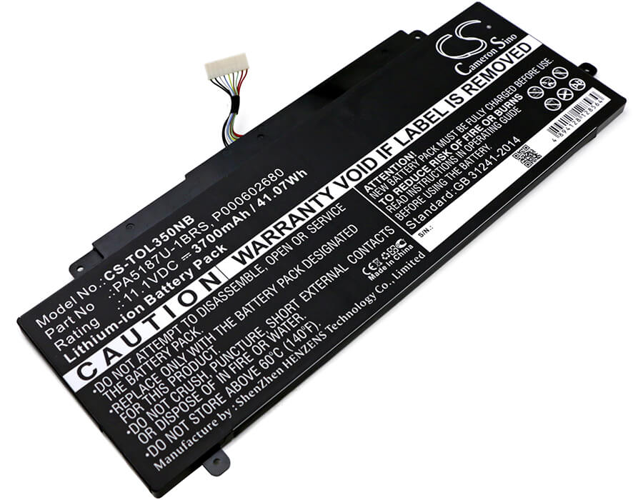 11.1V, 3700mAh, Li-ion Battery fits Toshiba, Satellite Click 2 L35w-b3204, Satellite L35w, 41.07Wh