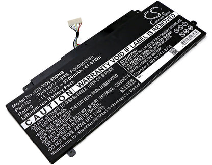 11.1V, 3700mAh, Li-ion Battery fits Toshiba, Satellite Click 2 L35w-b3204, Satellite L35w, 41.07Wh