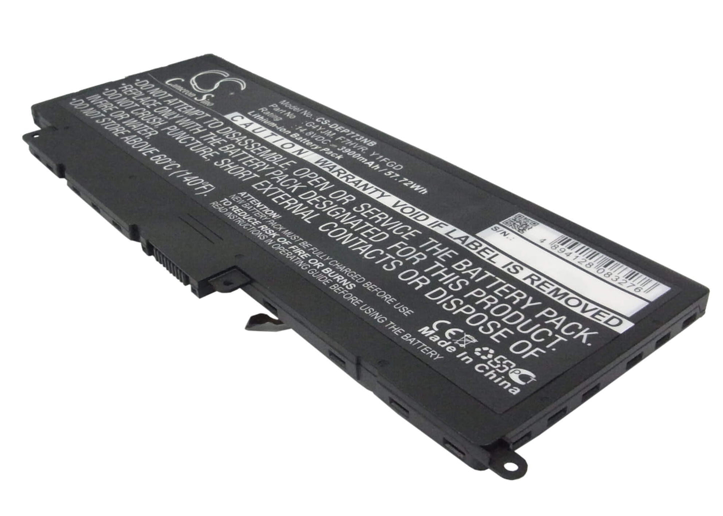 14.8V, 3900mAh, Li-ion Battery fits Dell, Inspiron 14, Inspiron 14-7000, 57.72Wh