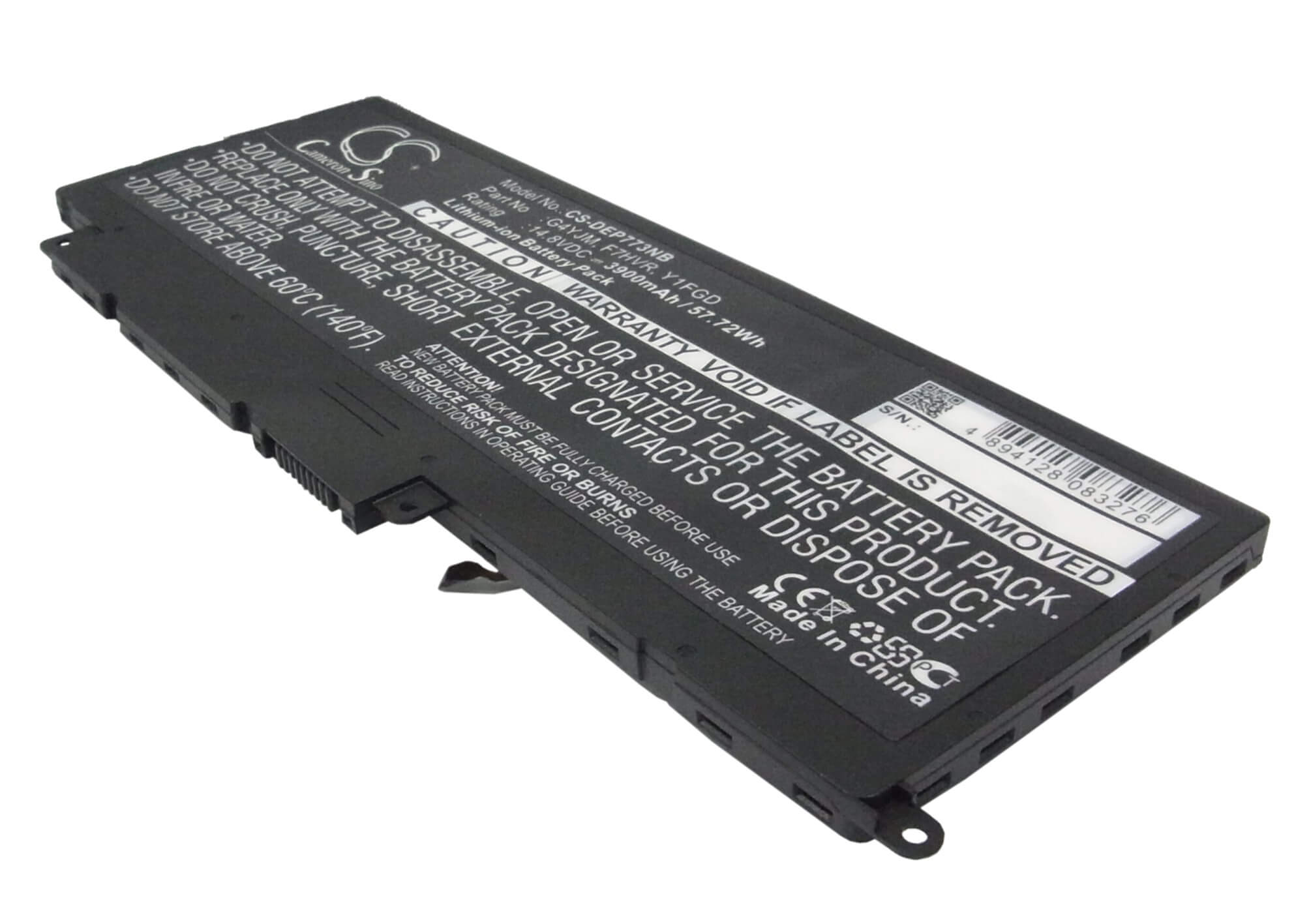 14.8V, 3900mAh, Li-ion Battery fits Dell, Inspiron 14, Inspiron 14-7000, 57.72Wh