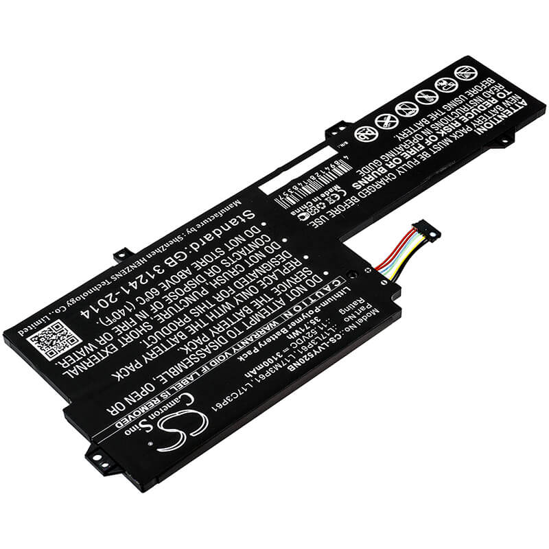 11.52V, 3100mAh, Li-Polymer Battery fits Lenovo, 7000-13, Chao7000-13, 35.712Wh