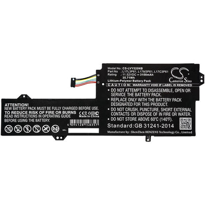 11.52V, 3100mAh, Li-Polymer Battery fits Lenovo, 7000-13, Chao7000-13, 35.712Wh