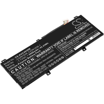 7.7V, 5900mAh, Li-Polymer Battery fits Asus, C213na, C403na, 45.43Wh
