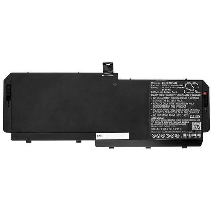 11.55V, 8200mAh, Li-ion Battery fits Hp, Zbook 17 G5, Zbook 17 G5 2zc44ea, 94.71Wh