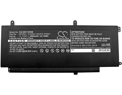 11.1V, 3800mAh, Li-ion Battery fits Dell, Inspiron 15 754, Inspiron 15 7547, 42.18Wh