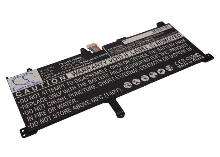 7.4V, 3600mAh, Li-Polymer Battery fits Dell, Xps 10, 26.64Wh
