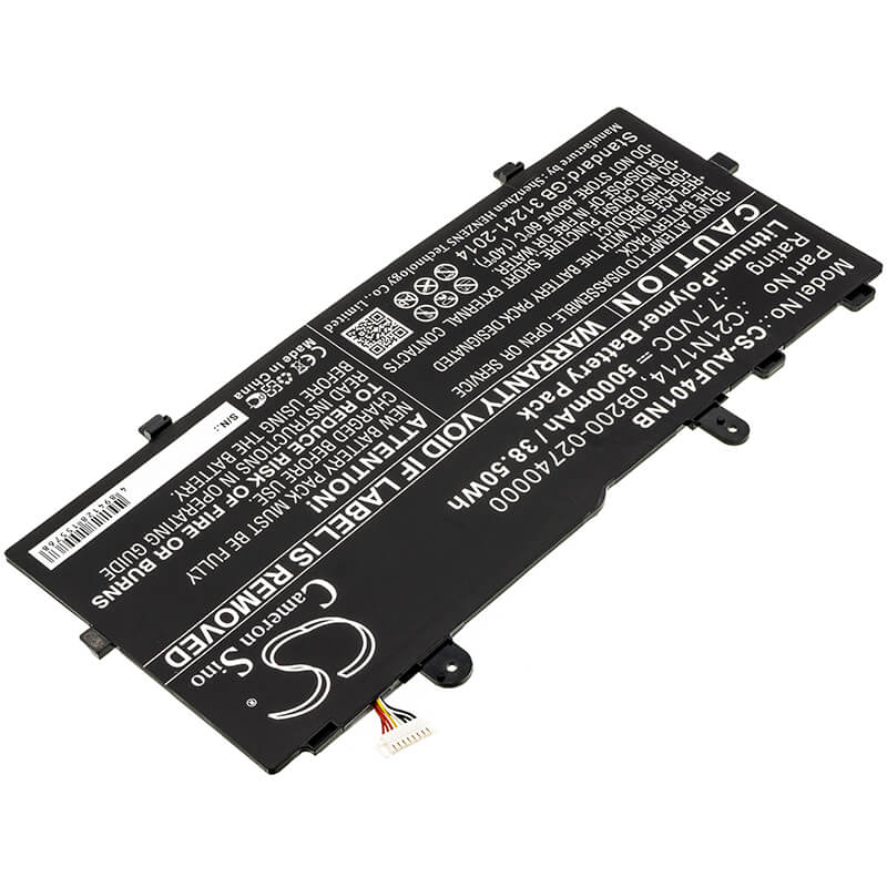 7.7V, 5000mAh, Li-Polymer Battery fits Asus, J401ca, J401ma, 38.5Wh