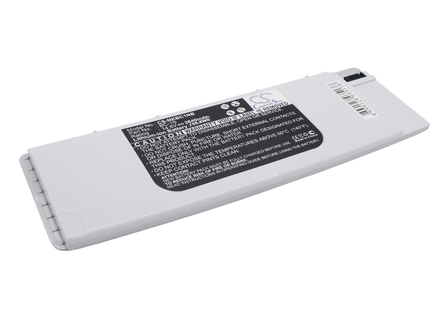 14.8V, 3840mAh, Li-ion Battery fits Nokia, Booklet 3g, Booklet 3g Black, 56.832Wh